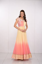 Anchal pink and cream ombre gown - knv-dash