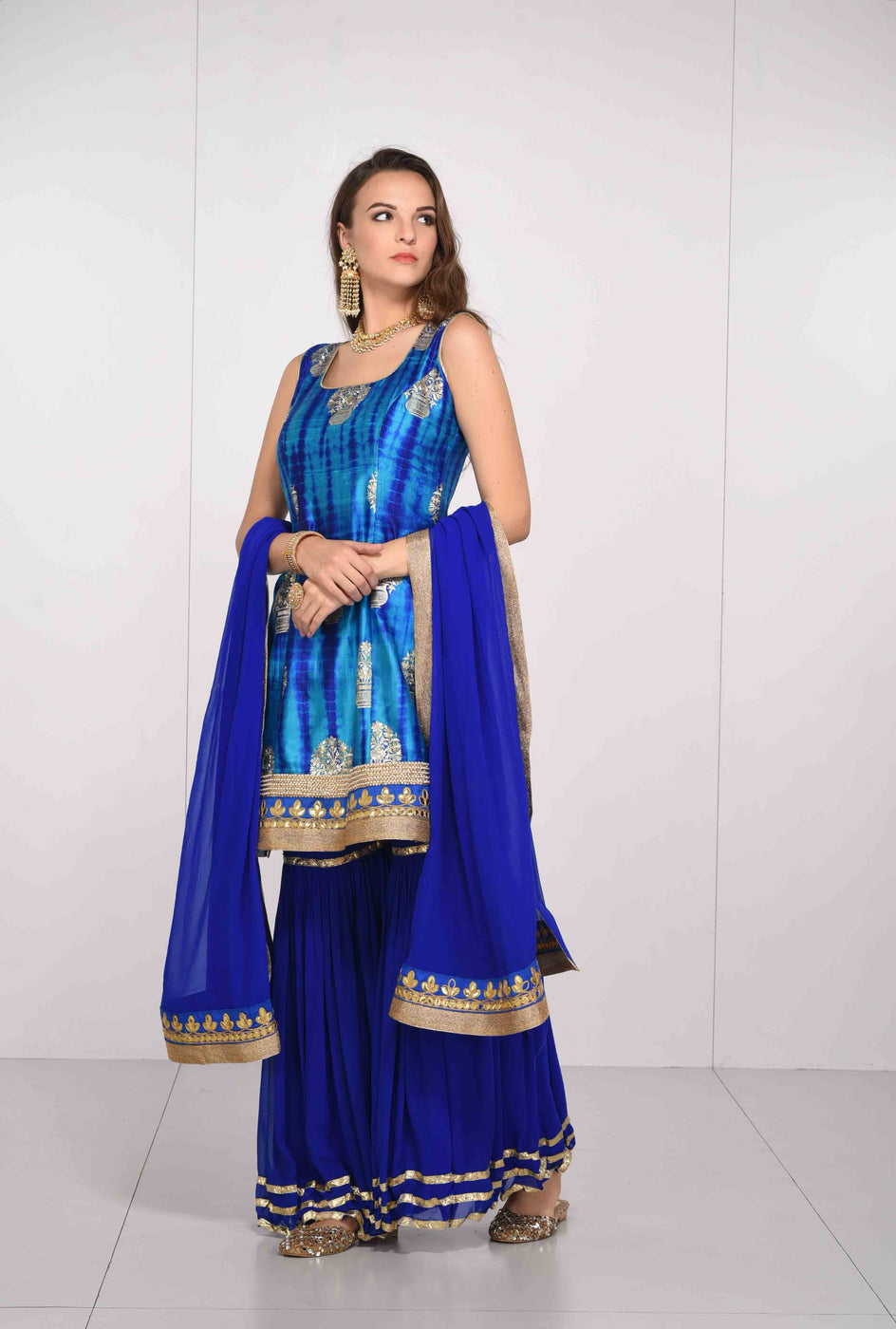 Amrapali navy blue kurta - knv-dash