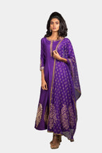 Apollonia purple and gold kurta suit set - knv-dash