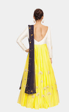 Aditi embroidered boatneck anarkali set - knv-dash