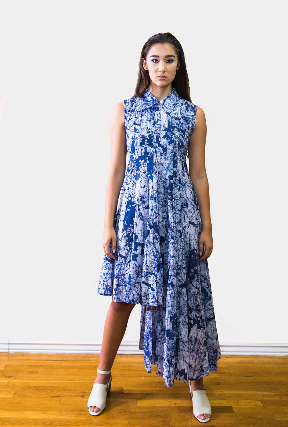 Amari blue half and half dress - knv-dash