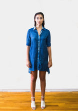 Aaral blue striped tunic dress - knv-dash