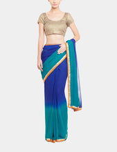 Archan blue ombre sari - knv-dash