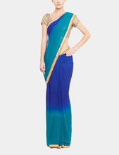 Archan blue ombre sari - knv-dash