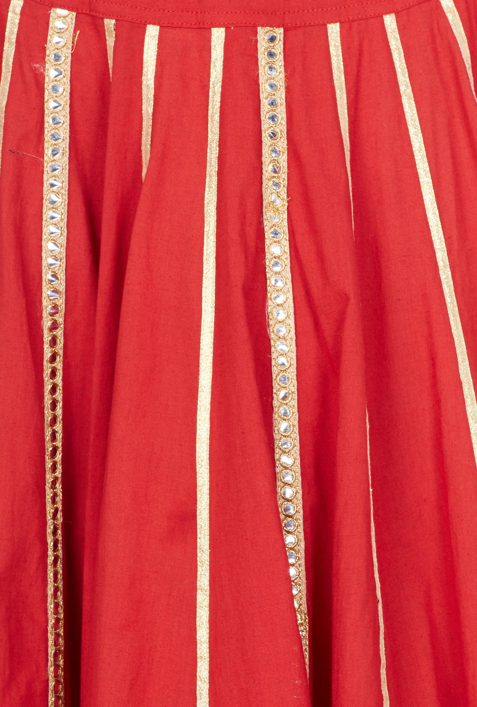 Aperie red and gold embroidered lehenga - knv-dash