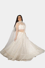 Anaya white and gold lehenga set - knv-dash