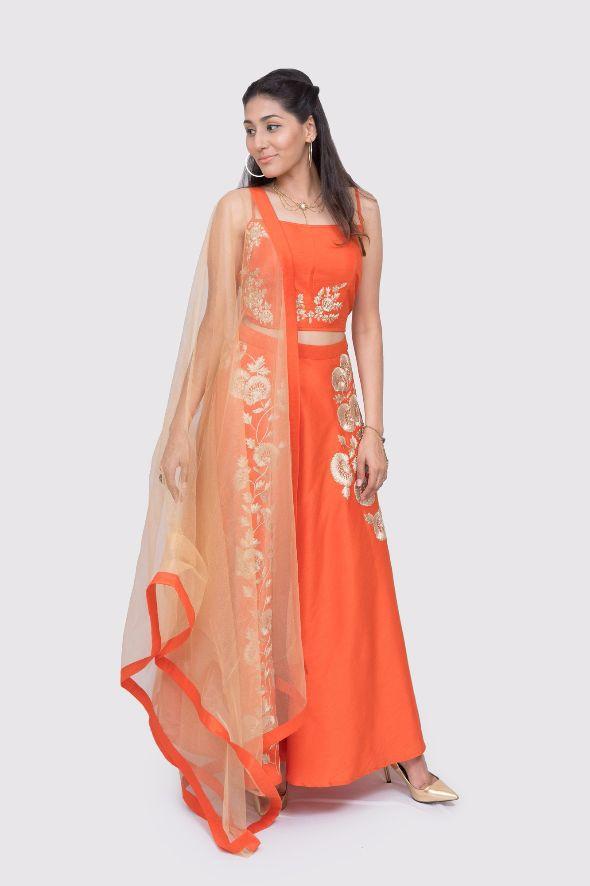 Anumega spaghetti strap lehenga - knv-dash