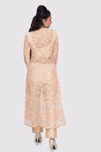 Arati sheer floral kurta suit set - knv-dash