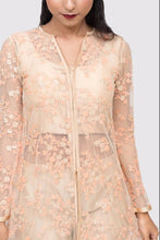 Arati sheer floral kurta suit set - knv-dash