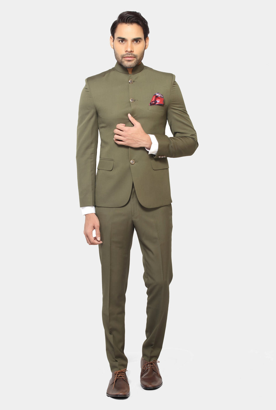 Advik classic green bangdala suit - knv-dash